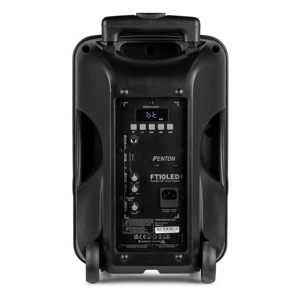 FENTON FT10LED MK2 450W nešiojama kolonėlė su belaidžiu mikrofonu 7