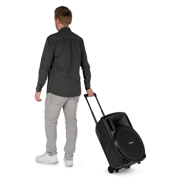 FENTON FT15LED MK2 800W nešiojama kolonėlė su belaidžiu mikrofonu 12