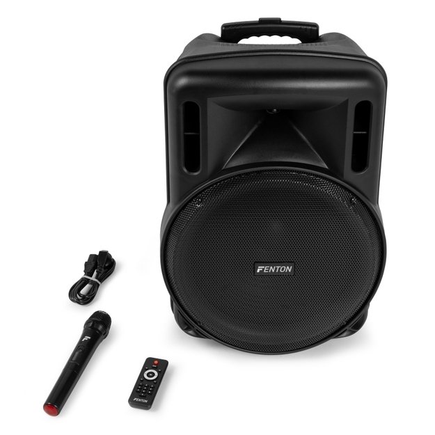 FENTON FT15LED MK2 800W nešiojama kolonėlė su belaidžiu mikrofonu