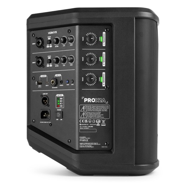 Vonyx PRO X1A nešiojama kolonėlė 10