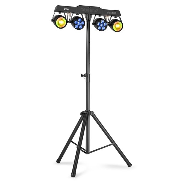 BeamZ CLS Party Bar Neso9 šviesos efektų rinkinys su stovu 2x LED Par ir 2x Jelly Moon 7