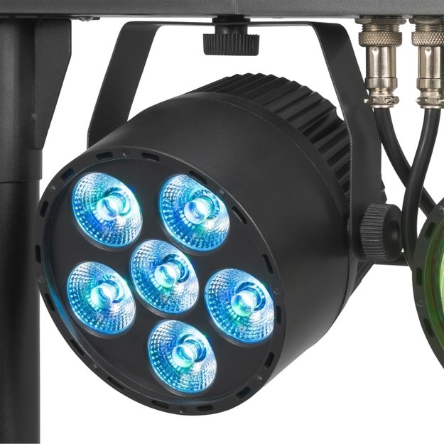 BeamZ CLS Party Bar Neso9 šviesos efektų rinkinys su stovu 2x LED Par ir 2x Jelly Moon 9