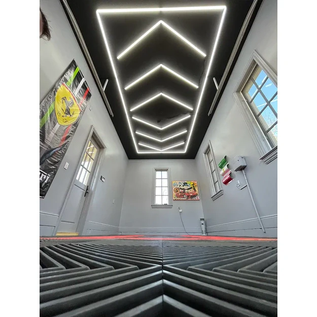LUMHEXO LF FRAME kelių dizainų modulinis LED šviestuvas, 432 W, 6500 K, 2435 × 4845 mm