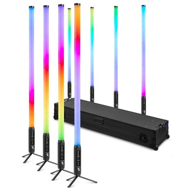 BeamZ Zelos LED Tube Set RGBW in/outdoor, set of 8