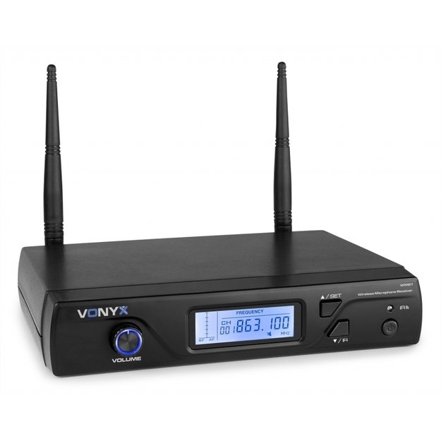VONYX WM61 bevielis mikrofonas UHF 16-kanalų