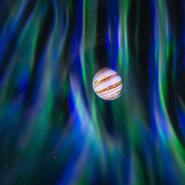 Fuzzix Aurora galaktikos projektorius su BT garsiakalbiu 11