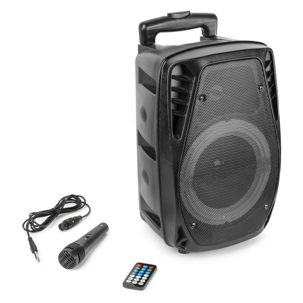 Fenton FT8LED-MK2 300W nešiojama kolonėlė su laidiniu mikrofonu 4