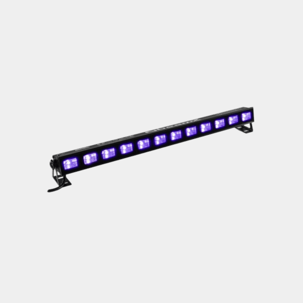 BeamZ BUV123 LED UV Bar + Disco Gobo kamuolys + Mini Lazeris