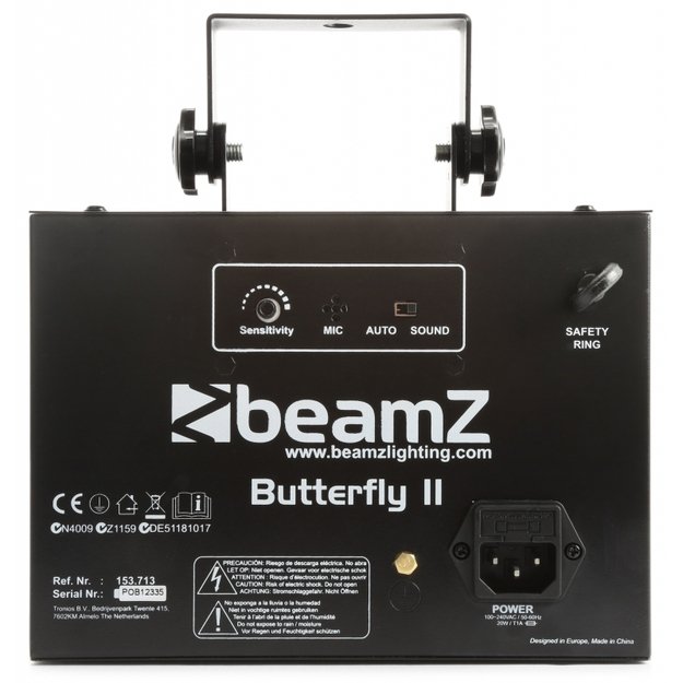 BeamZ Butterfly II derby šviesos efektas