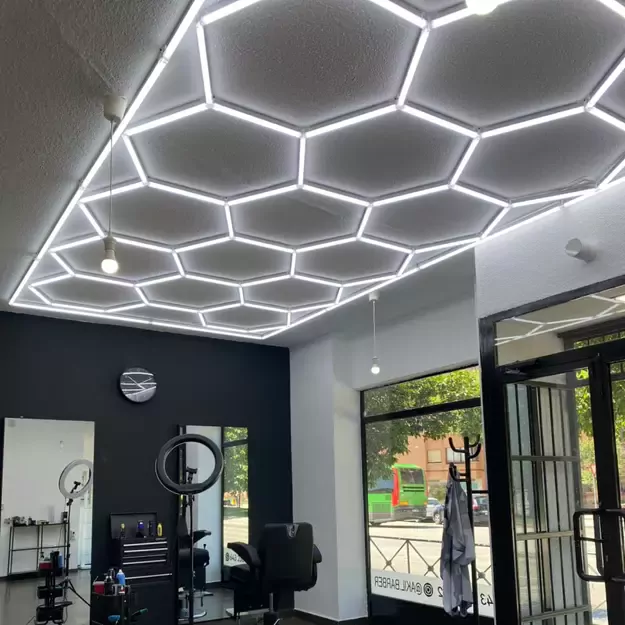 Garažo LED apšvietimas „Koriai“ su rėmu (14 vnt. LED modulių, 2410 × 4780 mm) 7