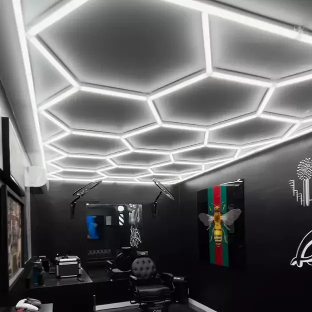 Garažo LED apšvietimas „Koriai“ su rėmu (14 vnt. LED modulių, 2410 × 4780 mm) 6