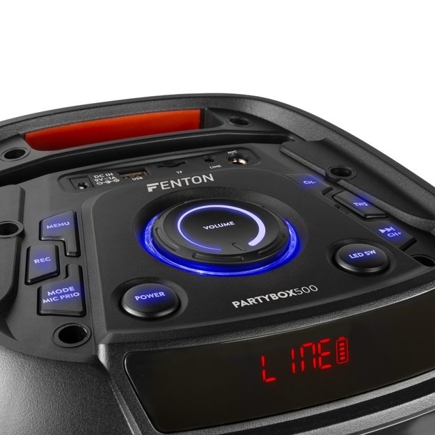 Fenton BoomBox500 nešiojama kolonėlė su LED šviesos efektais 13