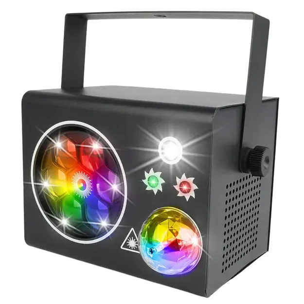 Mini 4-in-1 Stage Light Dyeing Šviesos Efektas  3
