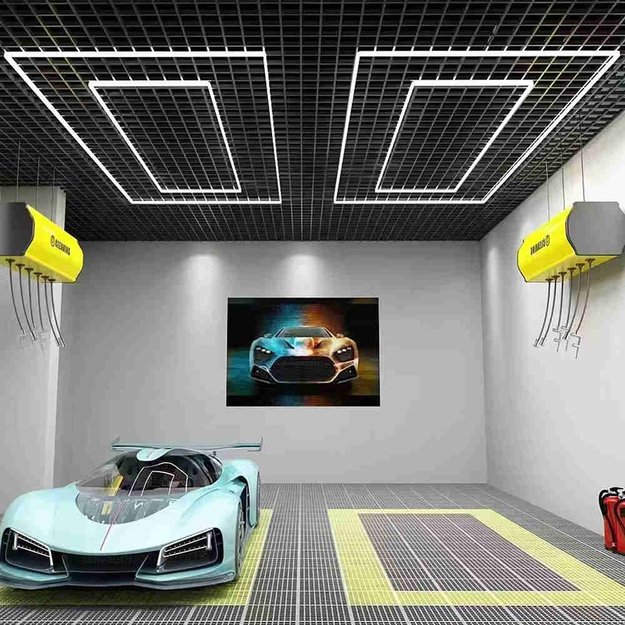 LUMHEXO F2 modulinis LED šviestuvas, 325 W, 6500 K, 3600 × 2400 mm