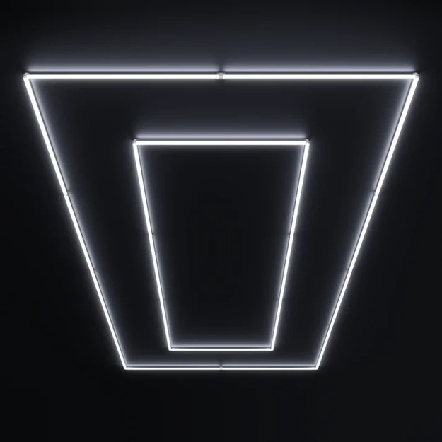 LUMHEXO F2-1 modulinis LED šviestuvas, 360 W, 6500 K, 2435 × 4845 mm