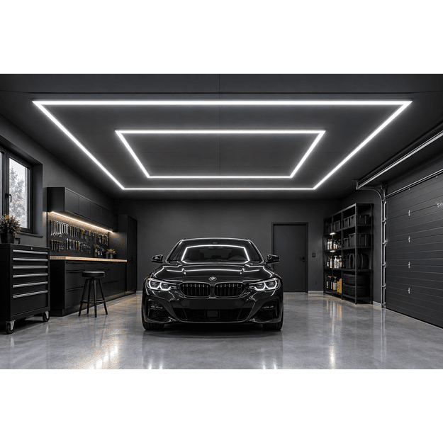 LUMHEXO F2-1 modulinis LED šviestuvas, 360 W, 6500 K, 2435 × 4845 mm