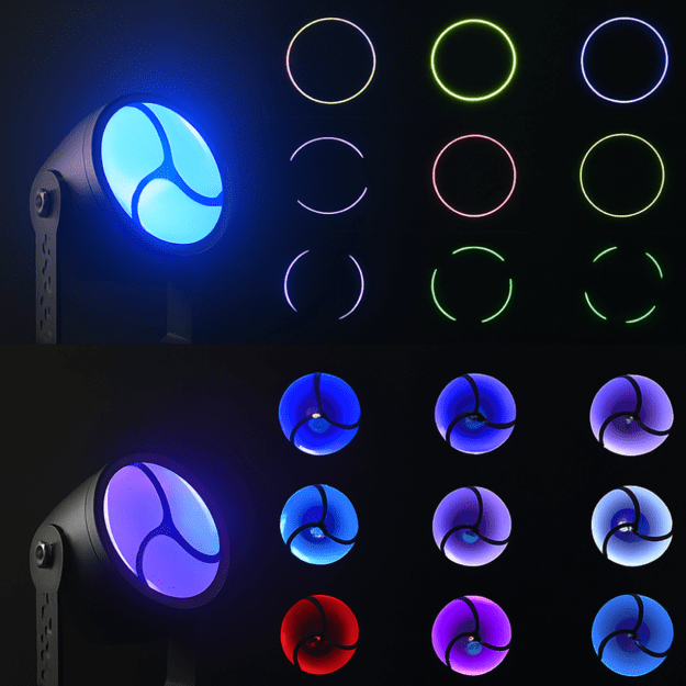 200W COB Led Vintage Bowl Effect Light With Auxiliary Light