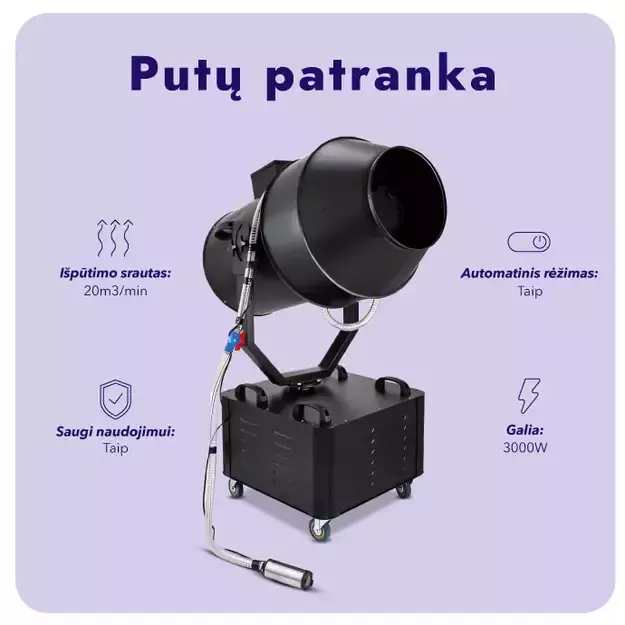 Putų patranka 3000W
