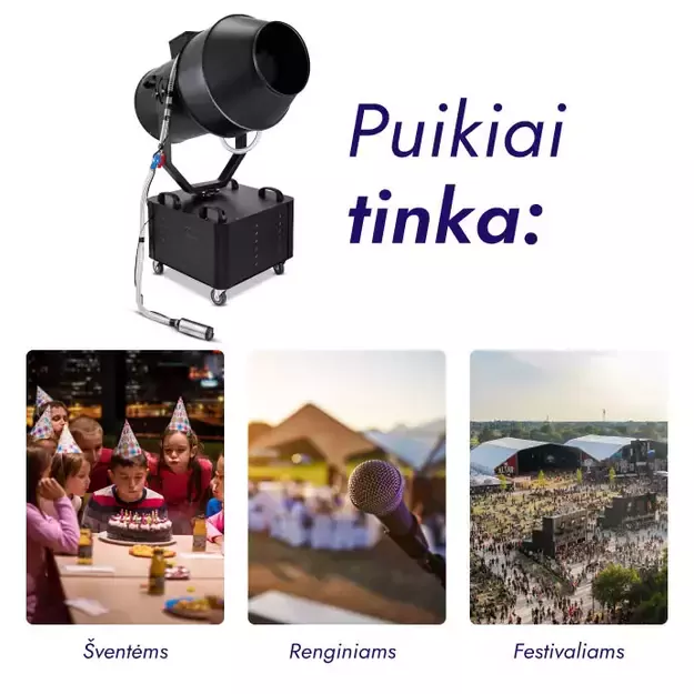Putų patranka 3000W
