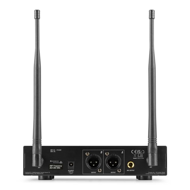 PD220 2x80 UHF kanalų belaidžiai mikrofonai
