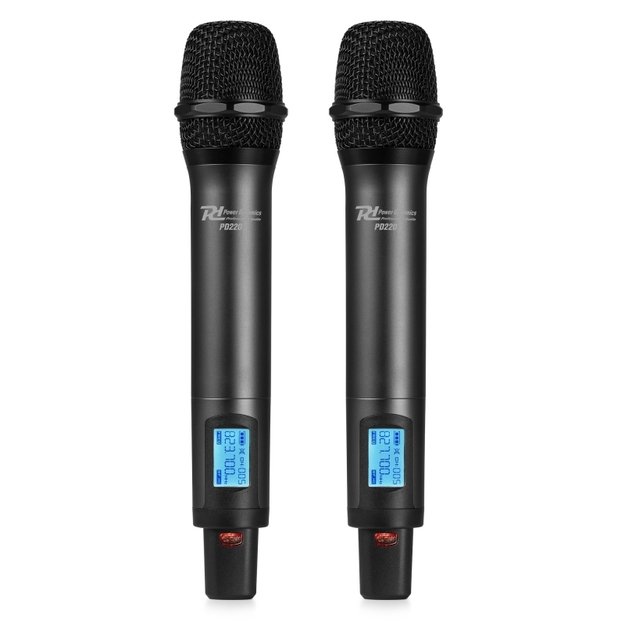 PD220 2x80 UHF kanalų belaidžiai mikrofonai