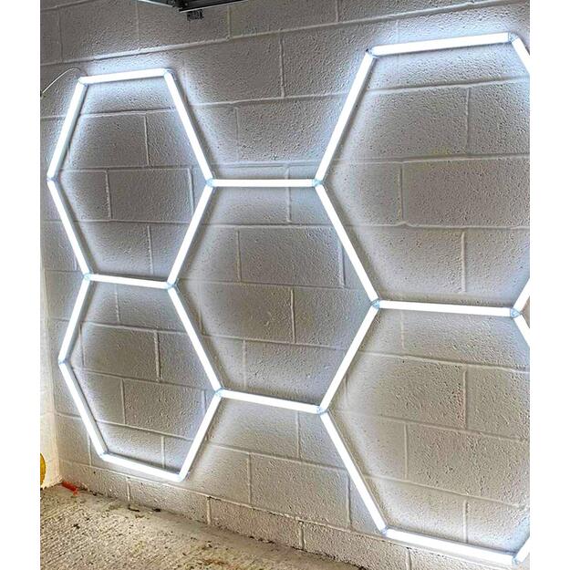 Garažo LED apšvietimas „Koriai“ be rėmo (8 vnt. LED modulių, 2444 × 2576 mm) 2