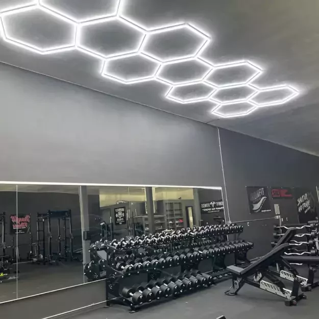 Garažo LED apšvietimas „Koriai“ be rėmo (8 vnt. LED modulių, 2444 × 2576 mm) 7