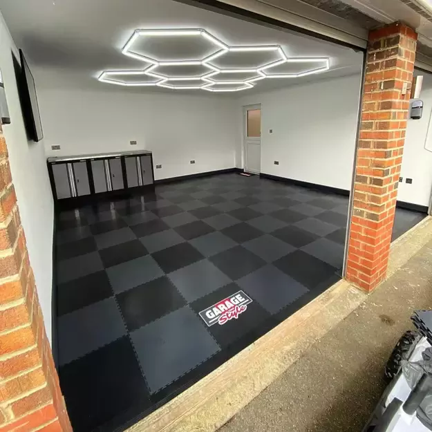 Garažo LED apšvietimas „Koriai“ be rėmo (8 vnt. LED modulių, 2444 × 2576 mm) 8