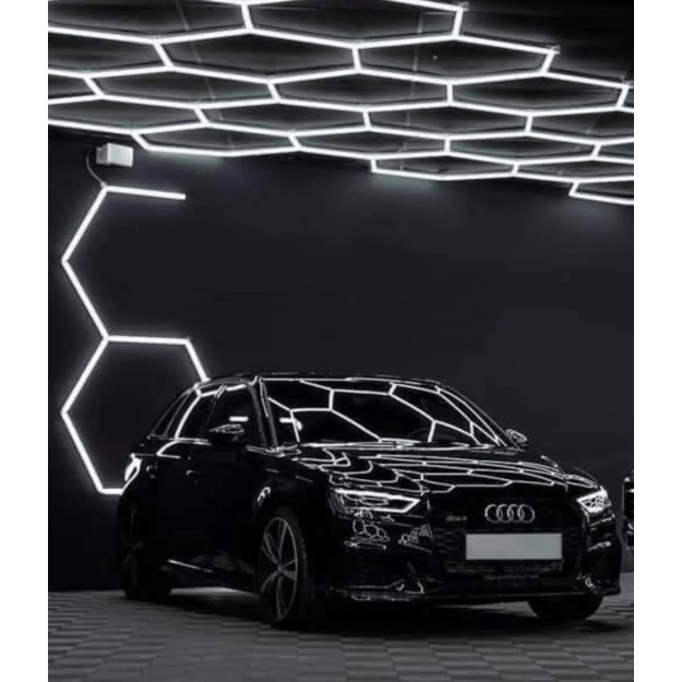 Garažo LED apšvietimas „Koriai“ be rėmo (8 vnt. LED modulių, 2444 × 2576 mm) 9