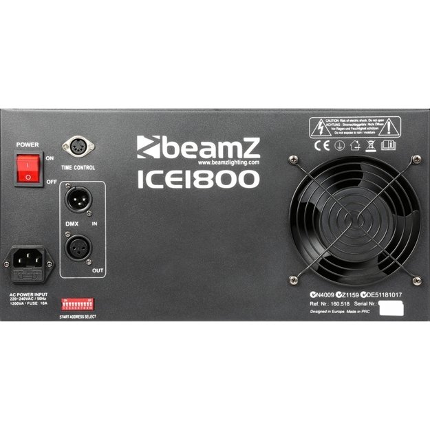 BeamZ ICE1800 Ice Fogger DMX žemo rūko mašina 3