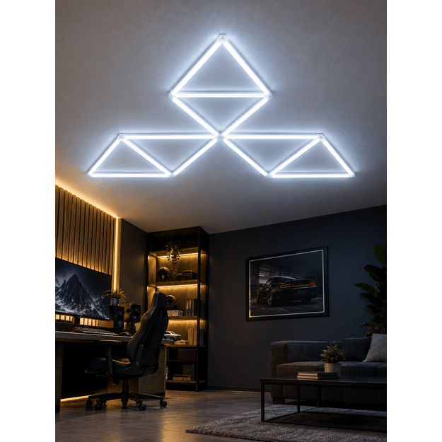 LUMHEXO R6 kelių dizainų modulinis LED šviestuvas, 135 W, 6500 K, 860-1440 × 1250-1440 mm