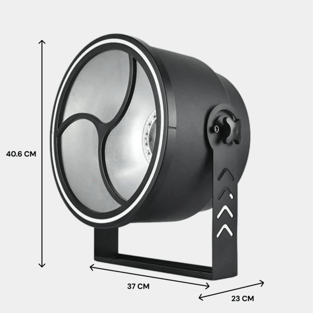 4x 200W COB Led Vintage Bowl Effect Light With Auxiliary Light su transportavimo dėže 4in1