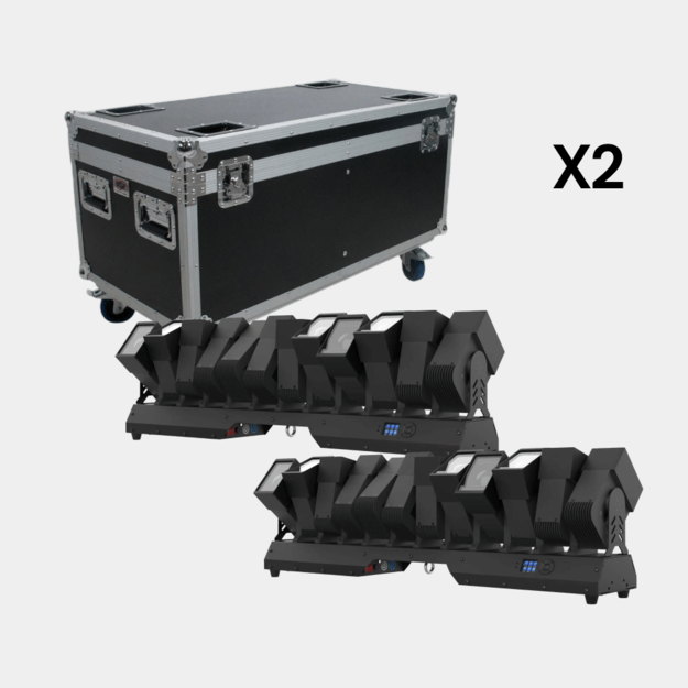 2x B1260 12x60w Rock Beam Led Bar Scenos PRO Efektas su transportavimo dėže 2in1