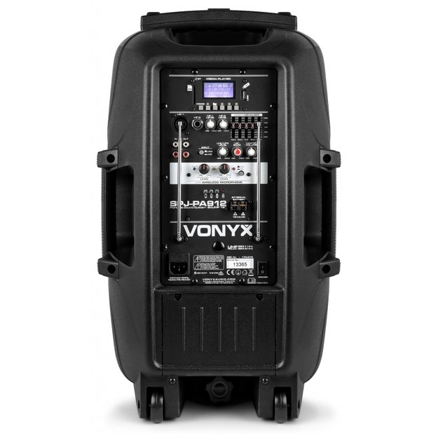 VONYX SPJ-PA912 nešiojama kolonėlė su 2 belaidžiais mikrofonais 7