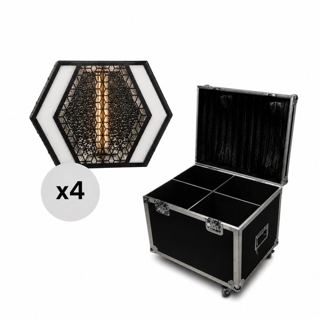4x LED Retro M-1 Auxiliary Šviestuvų rinkinys su transportavimo dėže 4in1