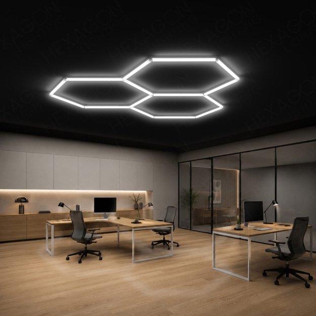 LUMHEXO H3 modulinis LED šviestuvas, 135 W, 6500 K, 1610 × 1630 mm
