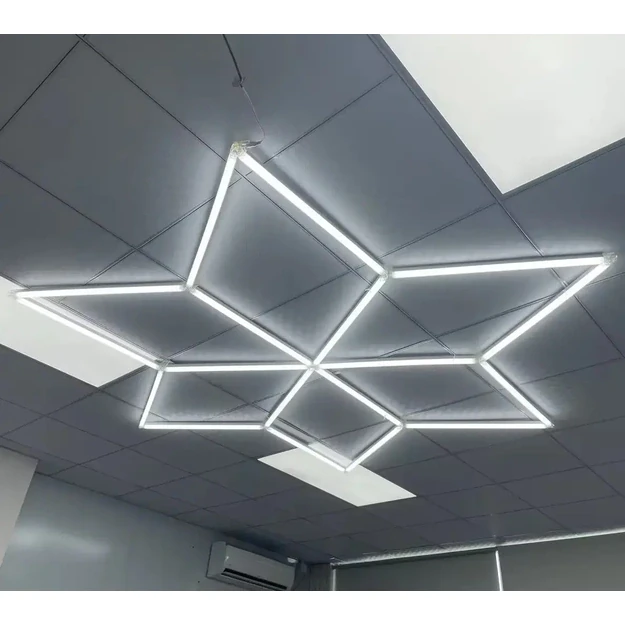 LUMHEXO Snowflake modulinis LED šviestuvas, 162 W, 6500 K, 1400 × 1630 mm