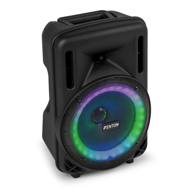 FENTON FT08LED MK2 300W nešiojama kolonėlė su belaidžiu mikrofonu 4