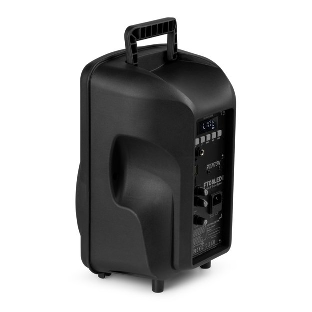FENTON FT08LED MK2 300W nešiojama kolonėlė su belaidžiu mikrofonu 8