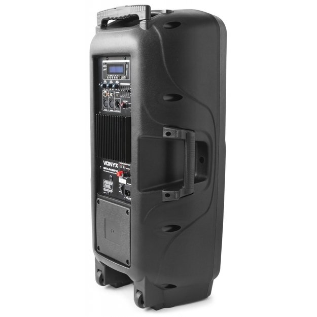 VONYX SPX-PA9210 1000W nešiojama kolonėlė su 2 belaidžiais mikrofonais 8