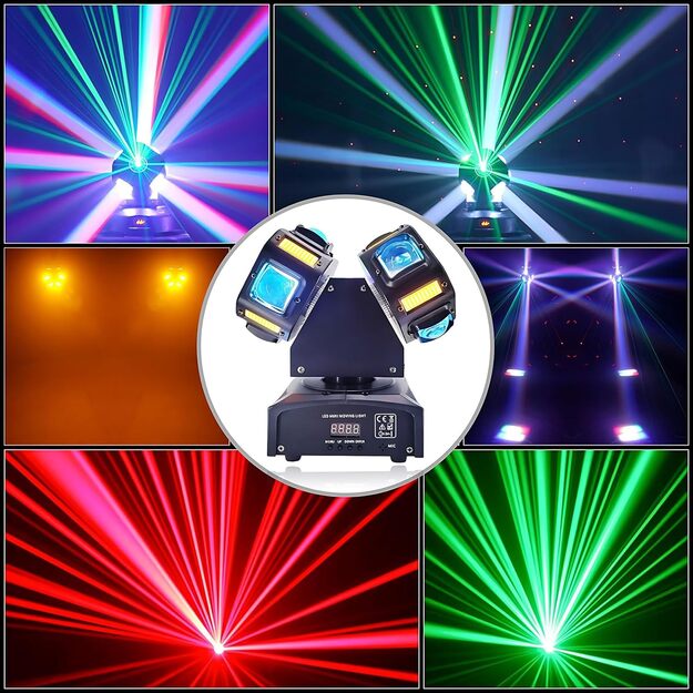 8x10W CREE LED Laser efektas 4