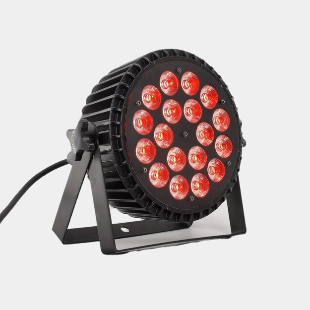 4x P18F6 18x15w RGBWA+UV IP65 Led Par Prožektorius su transportavimo dėže 4in1